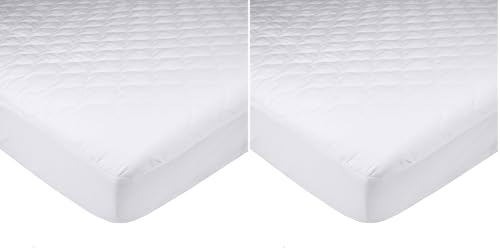 Image of TL Care Ultra Soft Waterproof Fitted Quilted Mattress Pad Cover, Crib (Pack of 2)