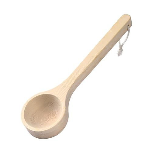 MYCENSE Wooden Bath Ladle Multipurpose Water Dipper Spoon for Bathroom Bathtub Sauna