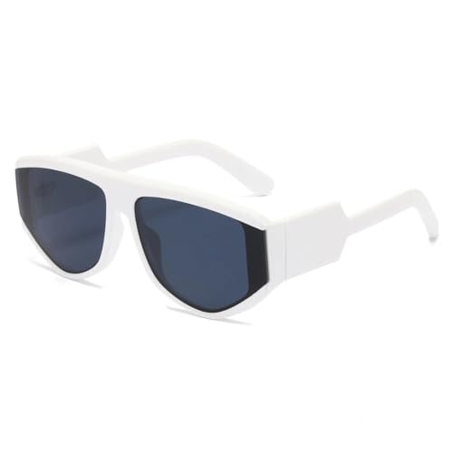 Lunettes de soleil à monture large femme tendance accessoire été coloré