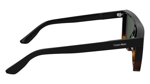 Lunettes de soleil Calvin Klein CK25501S noires et havane - 7