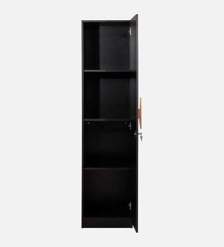 Image of Mintwud Pepperfry Engineered Wood Wardrobe with Doors Storage | Wooden Almirah Cupboard for Clothes Storage Organizer for Living Room Home Bedroom Furniture (Wenge Finish)