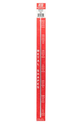 K&amp;S Precision Metals Round Aluminum Rod 83042 – 3/32" OD x 12" Long – DIY Crafts, Machining, Fasteners, Electrical, Made in USA, 1 Rod
