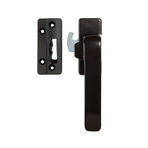 Fermeture de fenêtre AXA anti-effraction cylindre SKG1 noir droite