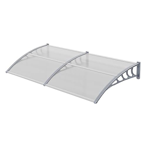 HOFUNTRE Toldo de Aluminio, tejado Exterior Resistente y Duradero, protección Lluvia y Sol, para Puerta, Ventana, terraza, balcón,casa y Uso Comercial Exterior.(150cm/59in*250cm/98.4in)