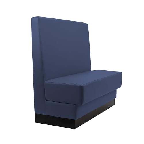 Image of FDP Pro Series Single-Sided Restaurant Booth - Navy, 15425-NV