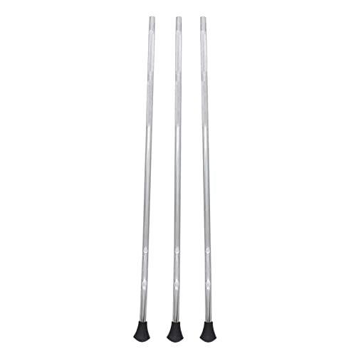 Pistro 3pcs Metal Floor Tom Drum Legs Holder – Silver Adjustable Support for DIY Drum Projects