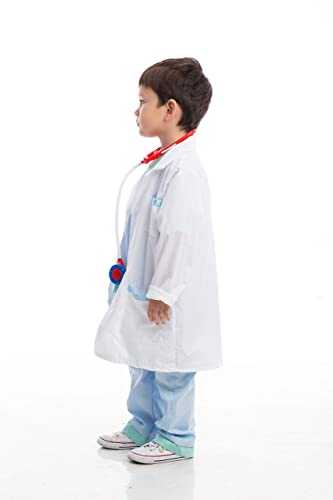 Spooktacular Creations Jr. Doctor Lab Coat Deluxe Kids Toddler Costume Set For Halloween Scrub Dress Up Party And Scientists Role Play (Small (5-7Yr)) #TOP5