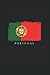 Portugal: Ruled Carnet de notes drapeau Agenda portugais Idée cadeau portugais