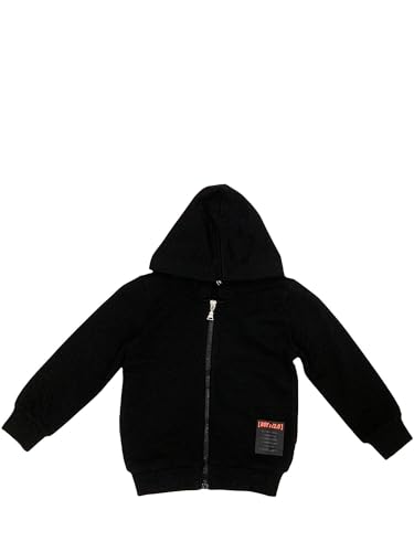 Sweat zippé garçon noir 8 ans 71D1104 : un gilet robuste et facile à enfiler