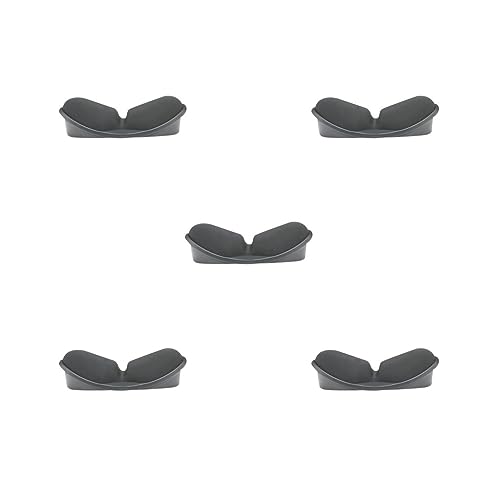 Tapis de souris lot de 5 noir en gel de silice avec repose poignet mousse
