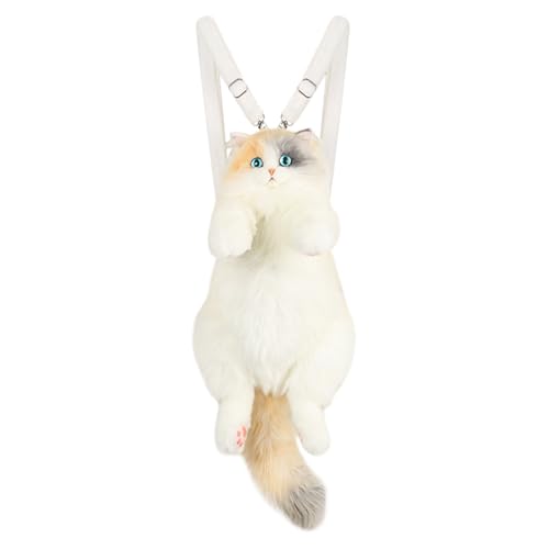 Sac à dos de chat de simulation Teksome en peluche fait à la main