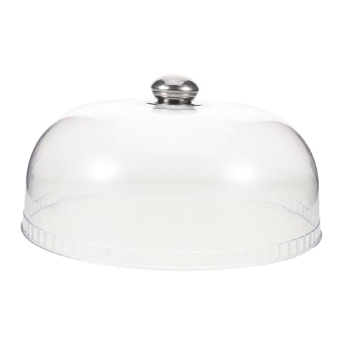 FUNOMOCYA Clear Food Serving Dome Cover Pastry Display Cloche for Cakes Cupcakes and Cheese Platters for Parties Bbqs and Gatherings