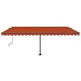 3069790 - Toldo automático (500 x 300 cm), color naranja y marrón