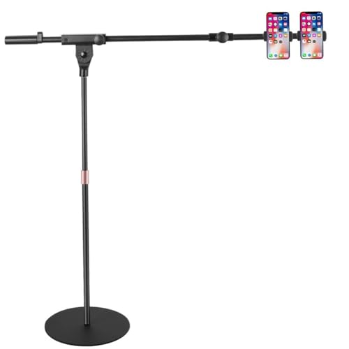 exproyzk Support de téléphone Portable sur Pied Supports Multiples pour téléphone Portable Réglable Support de contrôle de Groupe de téléphones...