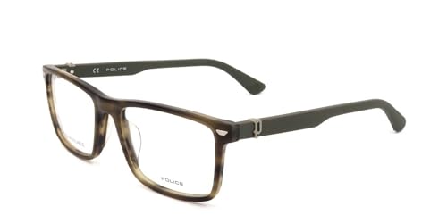 Gafas Police Vplf74 de ver para hombre con montura cuadrada negra de acetato