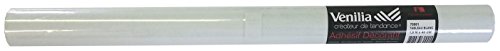 Venilia Lamina Pizarra Blanca autoadhesiva, Blanco, 45cm x 1,5m, Espesor 150μ, Foglio di carta autoadesivo Whiteboard, PVC senza ftalati, Prodotto in UE