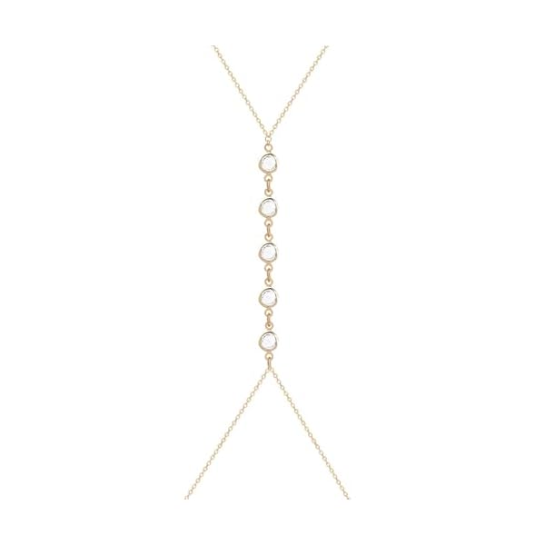 Gold Body Chain for Women, Sexy Simple Bikini Body Chain