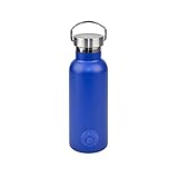 Totalmente BPA FREE. IRIS BARCELONA - Botella Termo Acero Inoxidable Tierra, Color Azul, 500 ml  Botella Inox Termo 15 horas Frio y 9 horas Caliente  BPA Free  Libre BPA