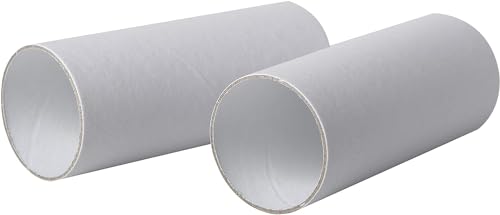 60 Pack Thick Cardboard Tubes for Crafts - Bulk Craft Rolls - Round Cardboard Tubes - Toilet Paper Rolls Crafts - Craft Tubes - Paper Tube for Arts & Crafts - 1.57 x 3.9 Inches - White