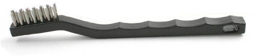 Image of Brush Research Wire Scratch Brush, Stainless Steel, 0.006 inch Wire Diameter, 7-1 /4 inch Length, 1 /2 inch Bristle Length, 1 /2 inch Brush Face Width, Poly Handle (Pack of 12)