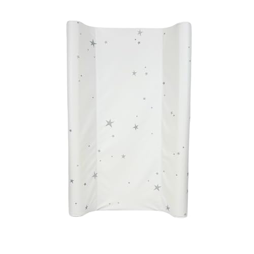 BabyDam Luxury SuperMax - Cambiador de cuña para bebé, fácil de limpiar, 70 x 45 cm, color gris y blanco