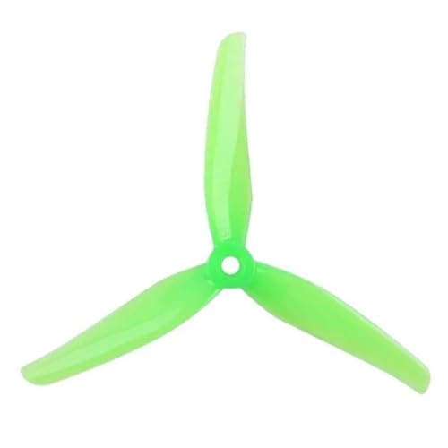 Drone FPV F5 hélices 3 pales 5 pouces pas 5140 vertes avec montage 5mm