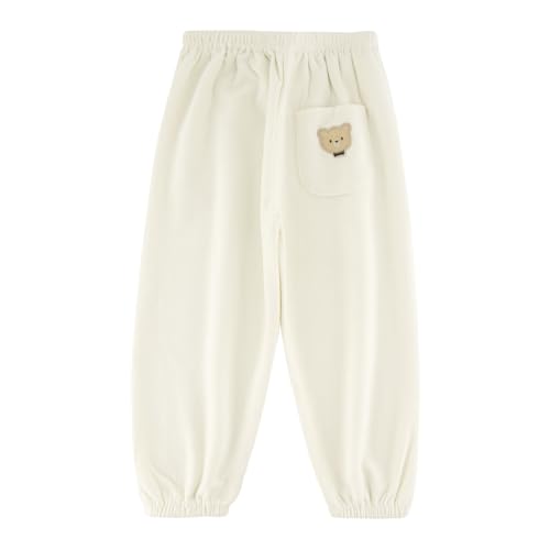 Toddler Corduroy Pants for Boys&Girls, Toddler Sweatpants with Tie Up Design for Winter&Autumn2