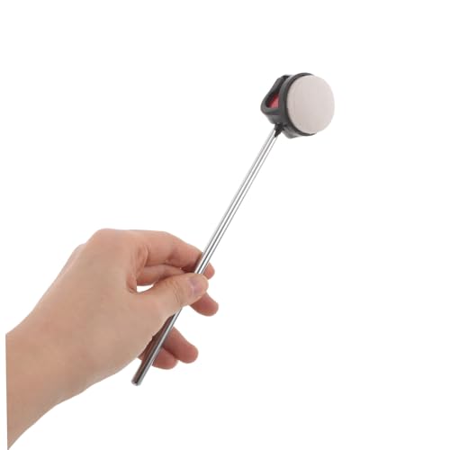 Pedal de batería de reemplazo para bombo con mazo de fieltro rojo miniatura 4