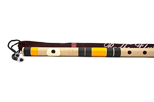 Image of Radhe Flutes | PVC Fiber G Sharp Bansuri | Base Octave | Right Handed | Durable, Crack-Resistant & Weatherproof Flute | Includes Soft Velvet Cover for Safe Storage
