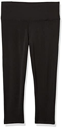 Amazon Essentials Women's Performance Mid-Rise Capri Active Legging, Black, Medium