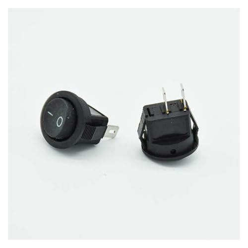 Interrupteur à bascule rond haute durabilité commutateur encastrable 6A 125V basculement net Lot de 30