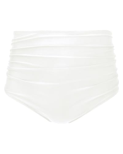 Image of Tempt Me Women High Waisted Bikini Bottom Retro Ruched Swim Bottom Shirred Tankinis Brief