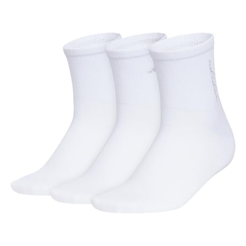 Image of adidas Luxe High Quarter Fashion Sock 3-Pairs | 3-Pack, Logo or Striped, Targeted Cushioning, Arch Support, Breathable Moisture-Wicking, All-Day Comfort