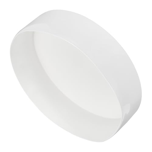 Image of uxcell 2pcs Rubber End Caps 300mm(11 13 /16 inch Inch) ID x 80mm(3 1 /8 Inch) H Vinyl Round Tube Bolt Cap Cover Screw Thread Protectors White