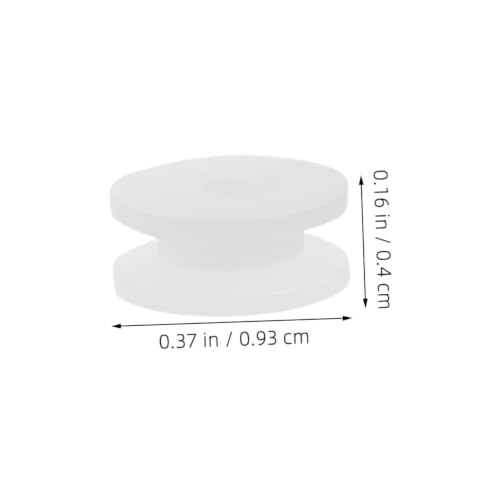 Poleas de plástico blanco de 0,93 cm para maquetas y proyectos educativos DIY (Pack de 60) 2