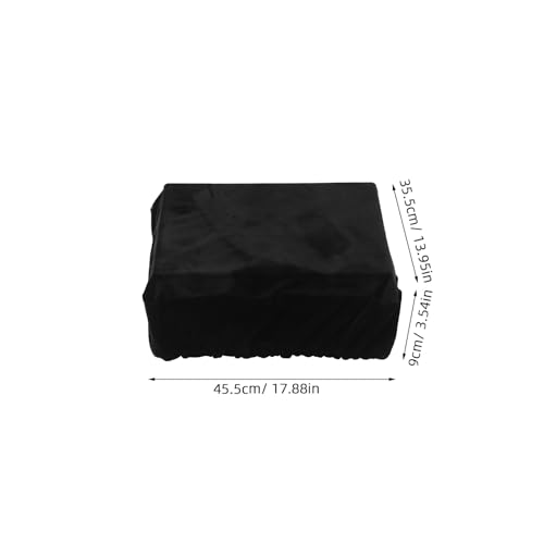 Funda para tocadiscos protectora de alta densidad GARVALON negra antiarañazos universal 2