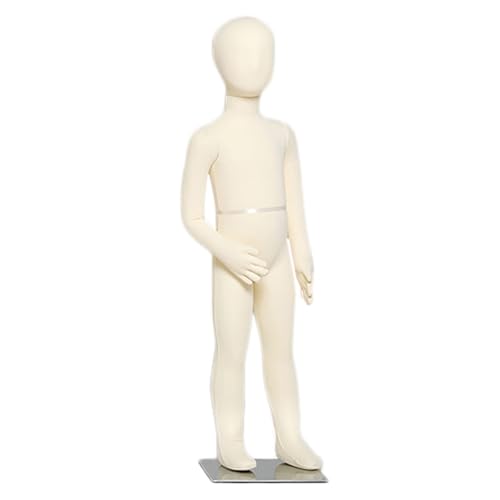Maniquí infantil de cuerpo completo para presentación de ropa en escaparates, ideal para exhibiciones minoristas y escaparates de moda