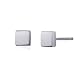 S.Leaf Minimalism Dainty Stud Earrings Sterling Silver Mini Ball,Square Stud Earrings Everyday Wear (square-white)