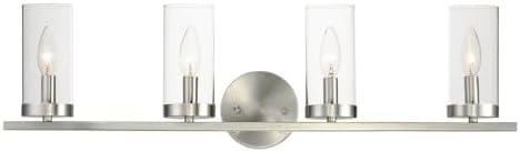 Maxim Sentinel - 4 Light Bath Vanity-8 Inches Tall-Satin Nickel Finish