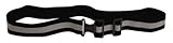 Reflective Elastic Belt w/Buckle Closure (Black)