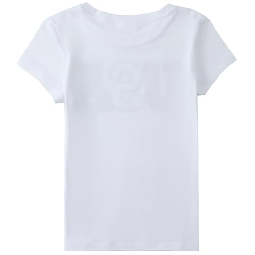 Image of 4th of July Shirts for Girls Patriotic American Flag Kids Clothing