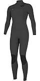 O'Neill Ninja - Muta da donna con cerniera sul petto, 4/3 mm, colore: Nero
