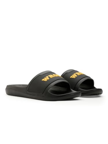 Image of WROGN Men's Anti-slip Sliders | Lightweight EVA Sole | Cushioned Comfort Footbed