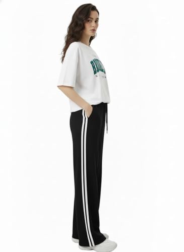 Image of EHA Women Co-ord Set for Girls | Stylish Two Piece Dress with Oversize Tshirt & High Waist Jogger|Trendy Cotton Blend Track Suit Set for Women | Casual /Travel & Lounge Wear Outfits