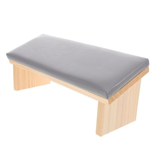 AUTSUPPL 面取りされた手枕 ミラーカバーアクセサリー ネイル用品 蓋 注ぐ 足クリーナーブラシ 枕セット マニ ツール 肘掛け枕 ネイルテーブル ネイルテックデスク 爪 レザー Grey