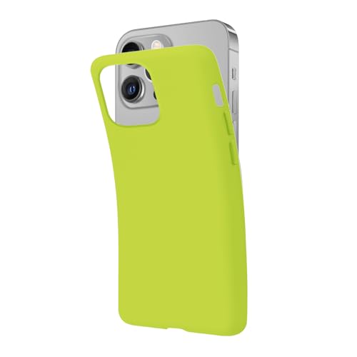 SBS Pokrowiec na iPhone 14 Pro Acid Green Pantone 2297 C Acid Green Pantone 2297 C, miękki i elastyczny pokrowiec na zarysowania, cienki i wygodny do trzymania w kieszeni, pokrowiec kompatybilny z