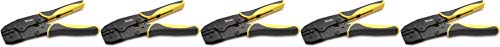 Titan 11477 Ratcheting Wire Terminal Crimper Tool for Insulated Terminals, Fixed Jaw Crimper 5 Pack