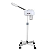 Tyoksi 2 in 1フェイシャルビューティースチームマシン、フェイシャルビューティースチーマー、フェイススチームホットミストスプレーヤー家庭用またはサロン、多機能、スパスキンケアスチーマー機器 (ホワイト)