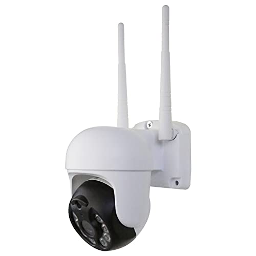 Telecamere CCTV WiFi senza fili 2.4GHz, Mini Smart PTZ Telecamera di Sicurezza Esterna, Visione Notturna 1080P Impermeabile, Rilevamento di movimento, Telecamere a cupola IP