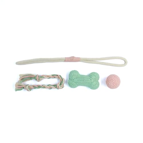 Pets and People Co. Puppy Discovery Delight (Peach) - Combo Kit (4 Toys) for Puppies and Small Breed Dogs - Bouncy Crochet Ball | Durable Rope Tug Toy | Bone Toy (Non Squeaky) (B0D1GHTMS1) Amazon Price History, Amazon Price Tracker